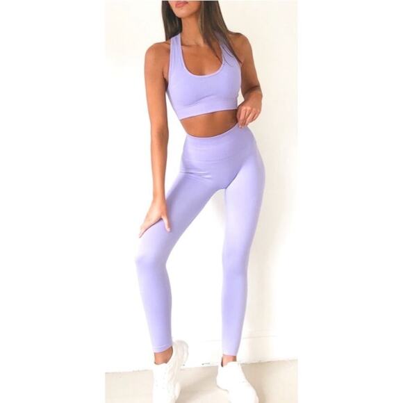 High Rise Legging and Bra Top Seamless - Picture 5 of 8